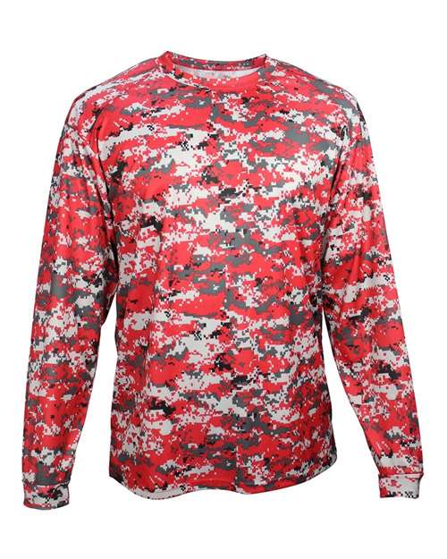 Youth Digital Camo Long Sleeve T-Shirt | USA Decoration