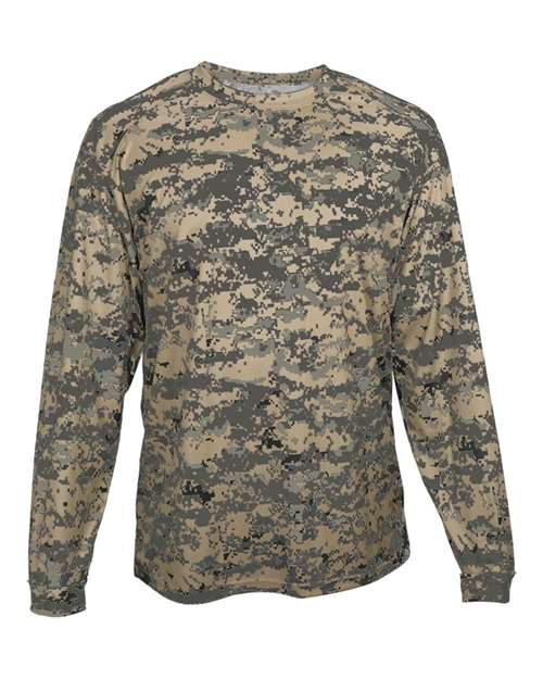 Youth Digital Camo Long Sleeve T-Shirt | USA Decoration