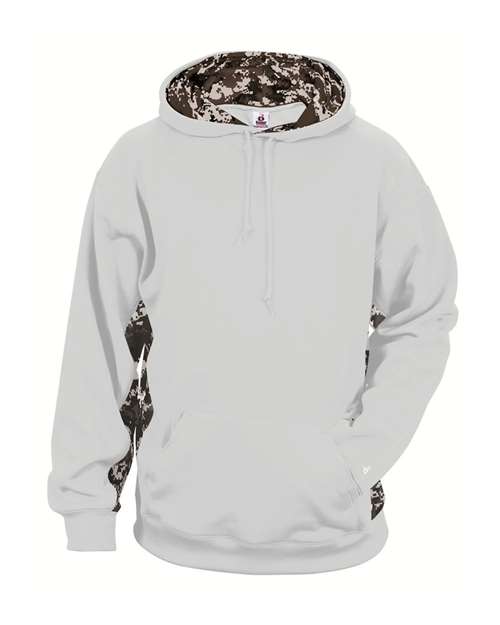 Youth Digital Camo Colorblock Performance Fleece Hooded Sweatshirt | USA Decoration