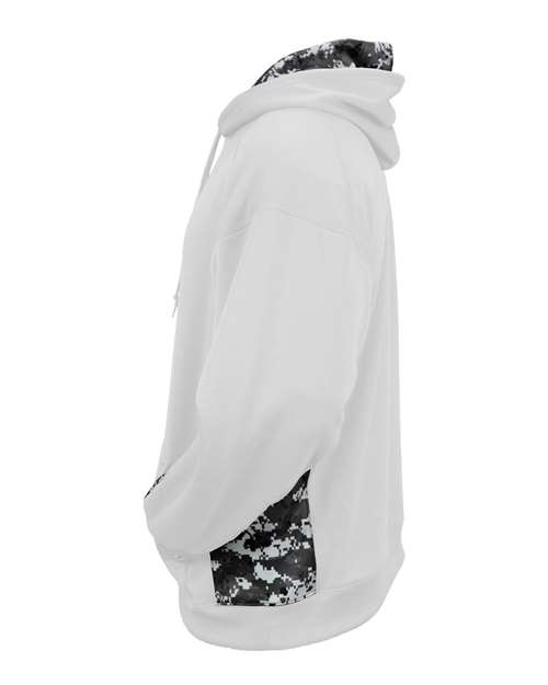 Youth Digital Camo Colorblock Performance Fleece Hooded Sweatshirt | USA Decoration