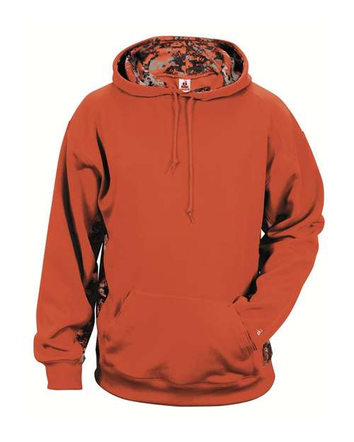 Youth Digital Camo Colorblock Performance Fleece Hooded Sweatshirt | USA Decoration