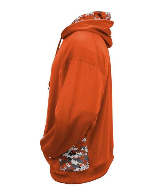 Youth Digital Camo Colorblock Performance Fleece Hooded Sweatshirt | USA Decoration