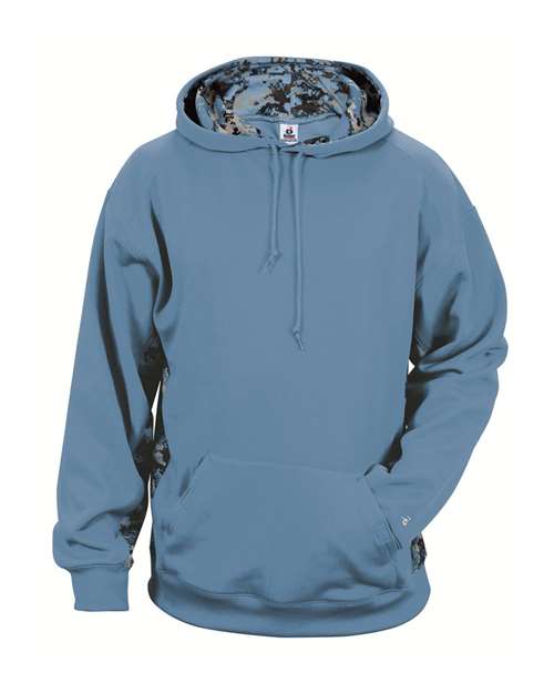 Youth Digital Camo Colorblock Performance Fleece Hooded Sweatshirt | USA Decoration