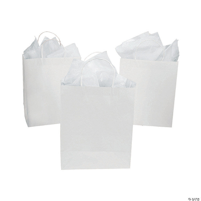 DIY Large White Gift Bags - 12 Pc. halloween
