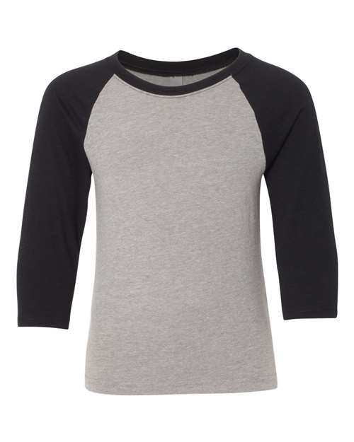 Youth CVC Three-Quarter Sleeve Raglan T-Shirt | USA Decoration