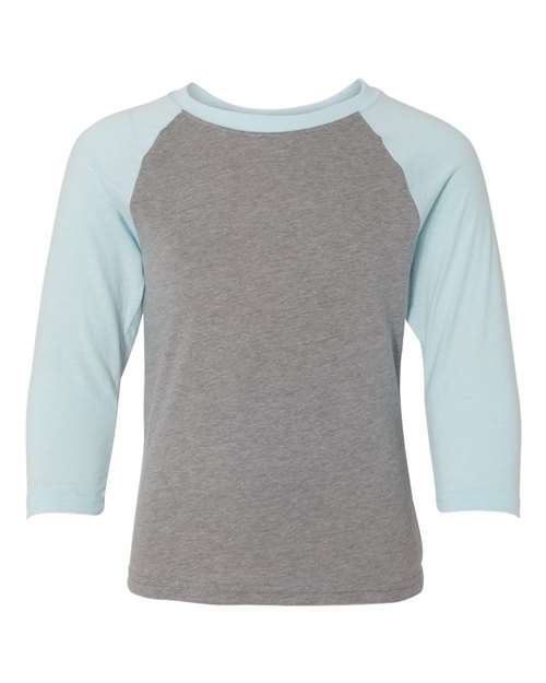 Youth CVC Three-Quarter Sleeve Raglan T-Shirt | USA Decoration