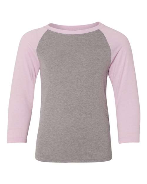 Youth CVC Three-Quarter Sleeve Raglan T-Shirt | USA Decoration