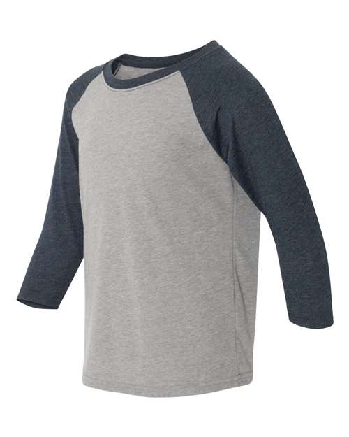 Youth CVC Three-Quarter Sleeve Raglan T-Shirt | USA Decoration