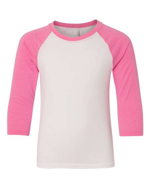 Youth CVC Three-Quarter Sleeve Raglan T-Shirt | USA Decoration