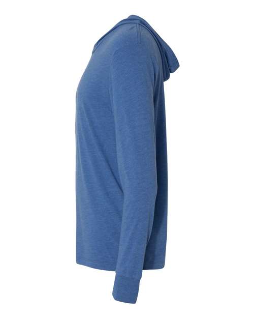 Triblend Hooded Long Sleeve Pullover | USA Decoration
