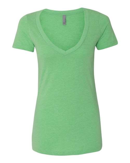 Women’s CVC Deep V-Neck T-Shirt | USA Decoration