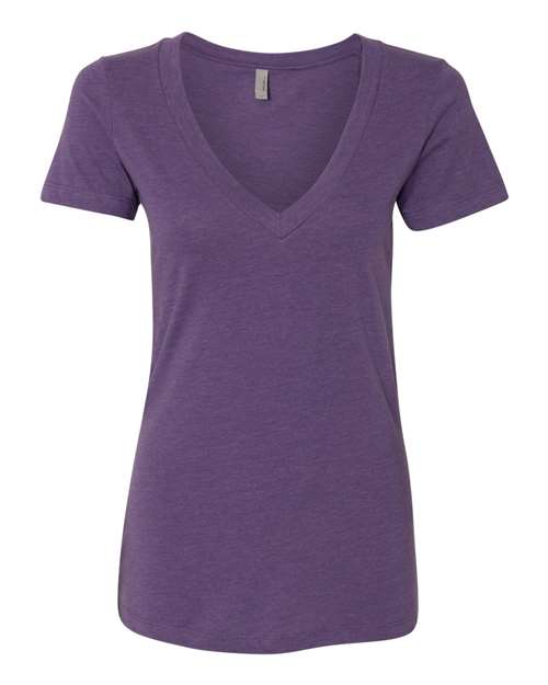 Women’s CVC Deep V-Neck T-Shirt | USA Decoration