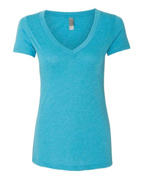 Women’s Triblend Deep V-Neck T-Shirt | USA Decoration