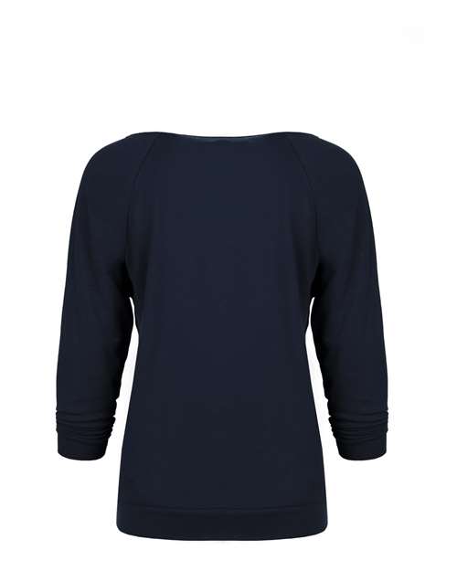 Women's Terry Raw Edge Three-Quarter Sleeve Raglan | USA Decoration