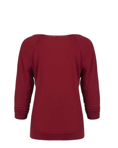 Women's Terry Raw Edge Three-Quarter Sleeve Raglan | USA Decoration