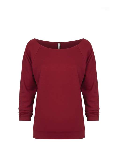 Women's Terry Raw Edge Three-Quarter Sleeve Raglan | USA Decoration
