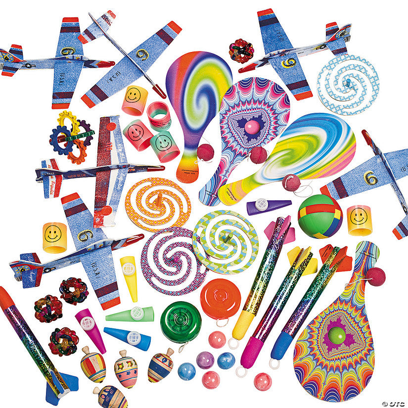 50 Piece(s): Bulk 50 Pc. Super Novelty Toy & Activity Assortment | USA Decoration®