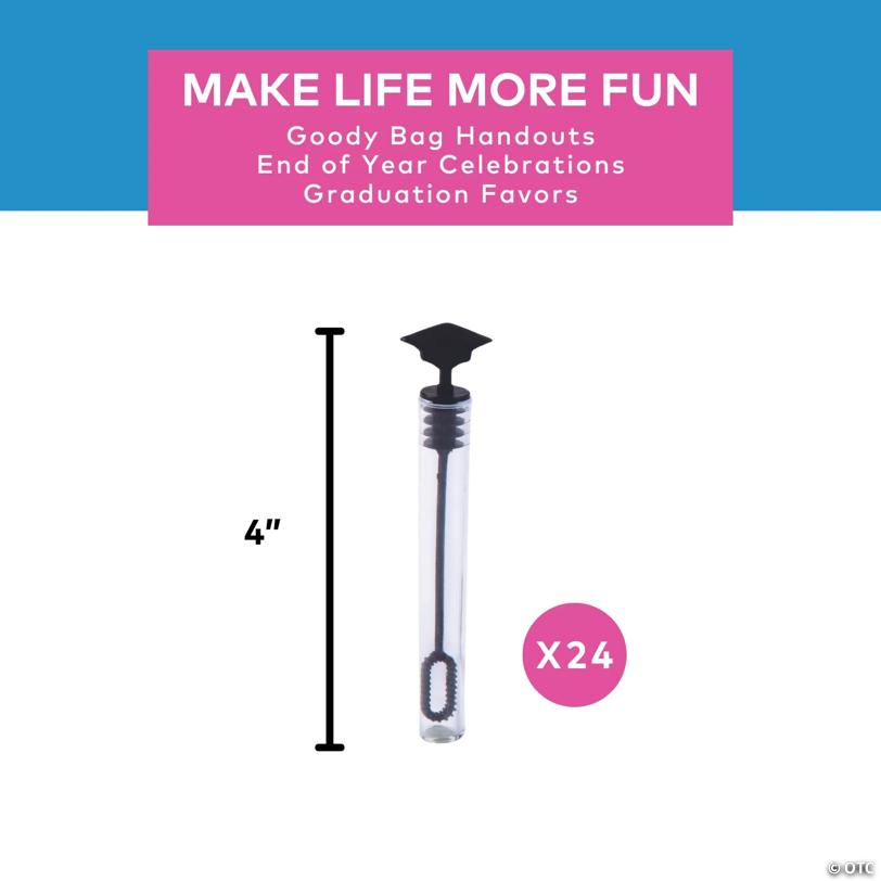 4" Mini Graduation Clear Plastic Bubble Tubes - 24 Pc.