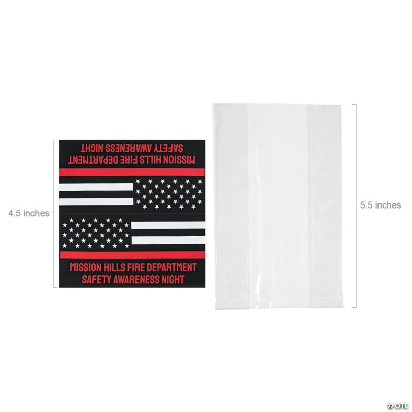 4" x 5 1/2" Bulk 50 Pc. Personalized Everyday Hero DIY Cellophane Favor Bags