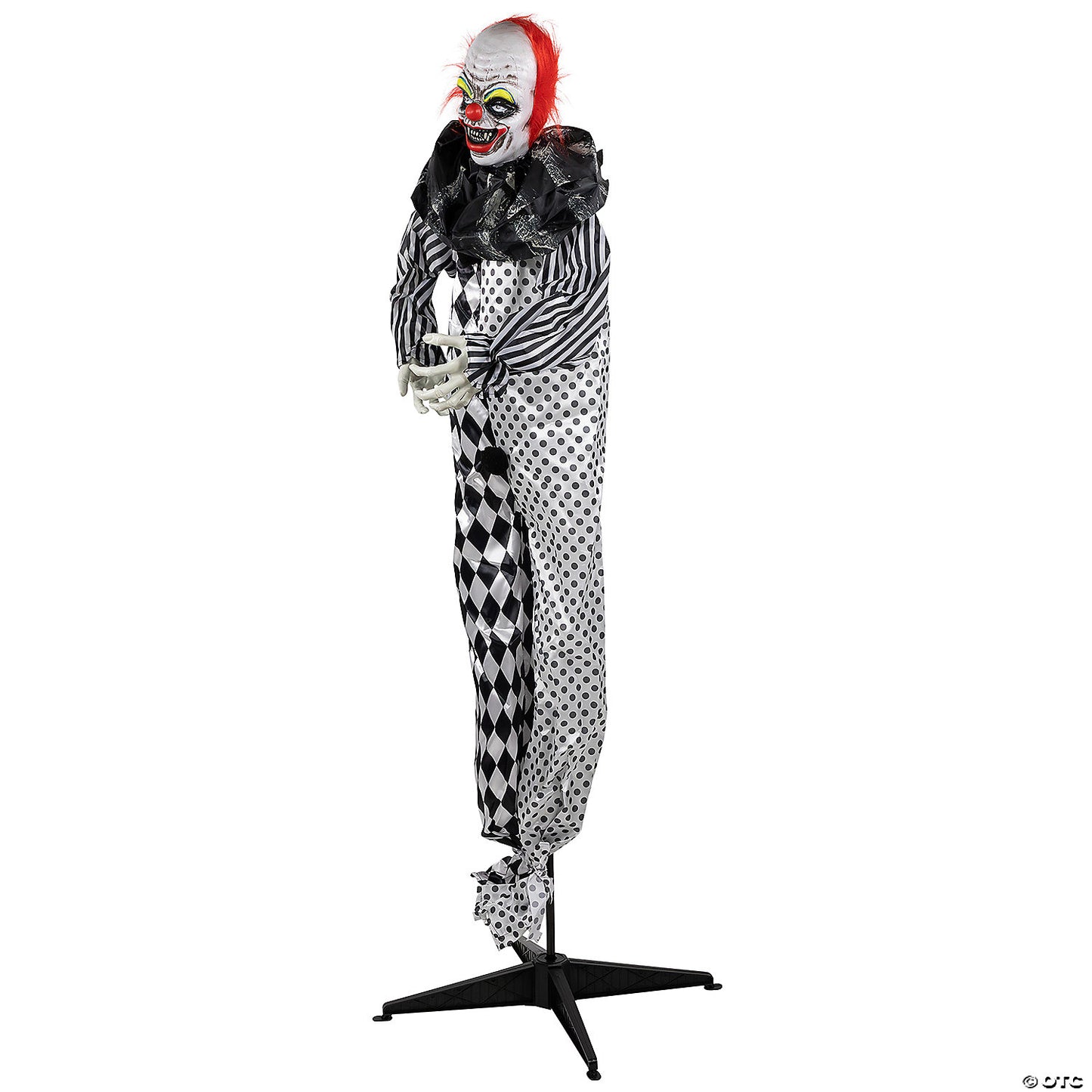 5.5' Animated Standing Clown with Glowing Eyes Halloween Decoration | USA Decoration®
