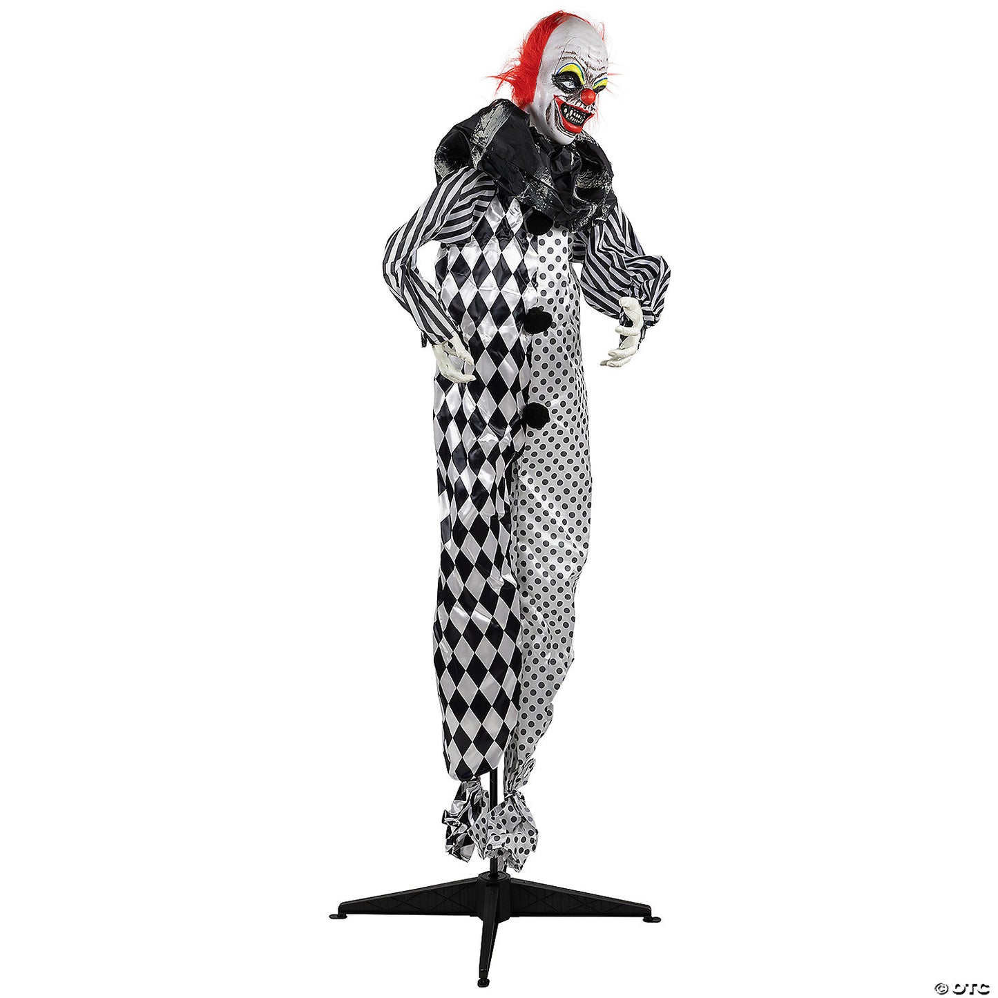 5.5' Animated Standing Clown with Glowing Eyes Halloween Decoration | USA Decoration®