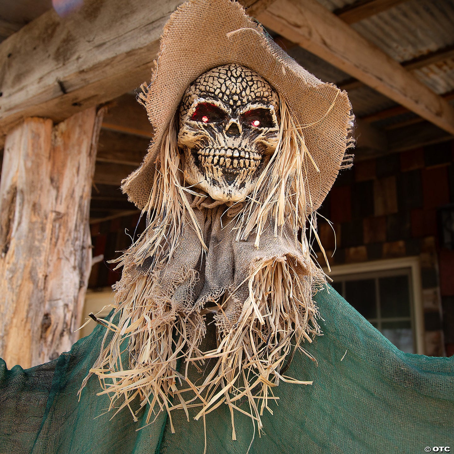 5 Ft. 6" Hanging Skeleton Witch Animated Prop Halloween Decoration | USA Decoration®