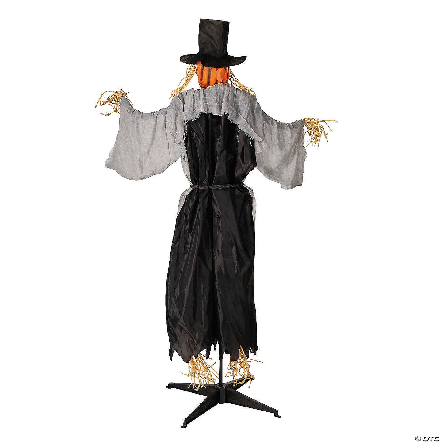 5 Ft. 8" Animated Head Turning Pumpkin Scarecrow Halloween Decoration | USA Decoration®