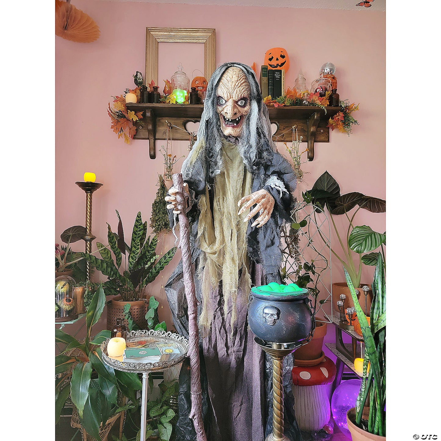 5 Ft. Animated Standing Witch Halloween Decoration | USA Decoration®