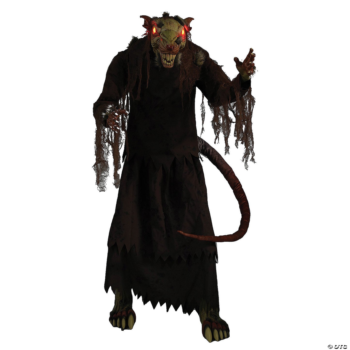 5 Ft. Mangey Rat Animated Prop Standing Halloween Decoration | USA Decoration®