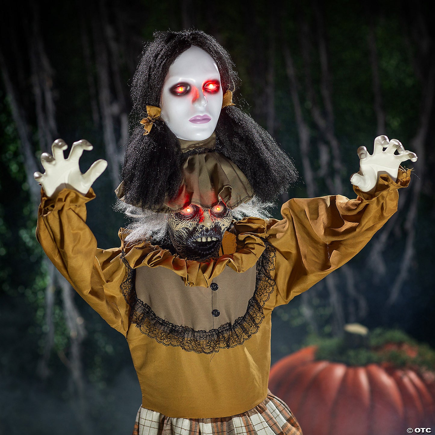 5 Ft. Standing Creepy Woman Plastic Pop-Up Halloween Decoration | USA Decoration®