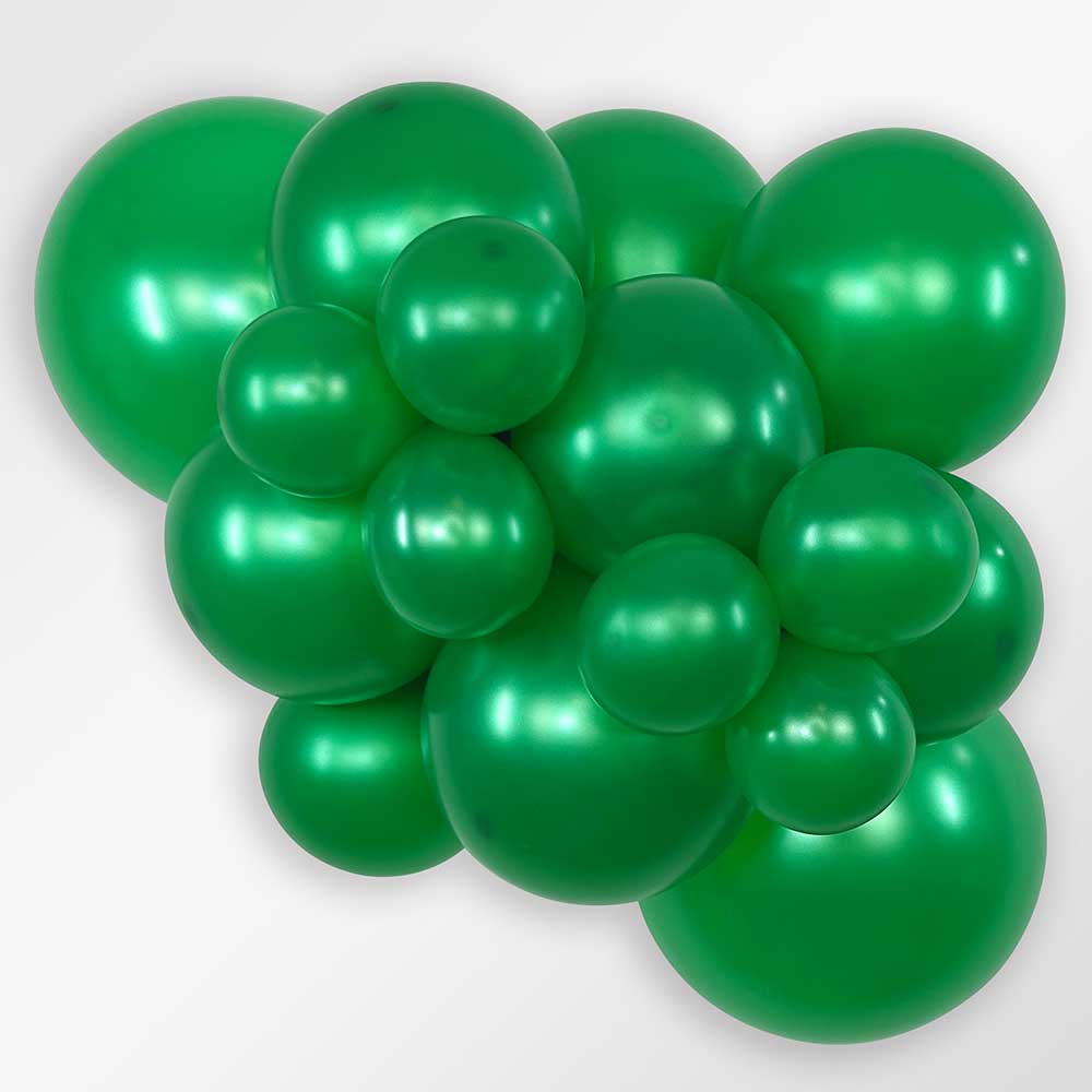 Latex Balloons 5 Inch Metallic Green