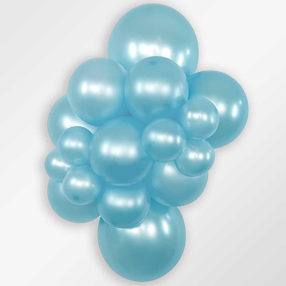 5 Inch Pearl Blue Latex Balloons