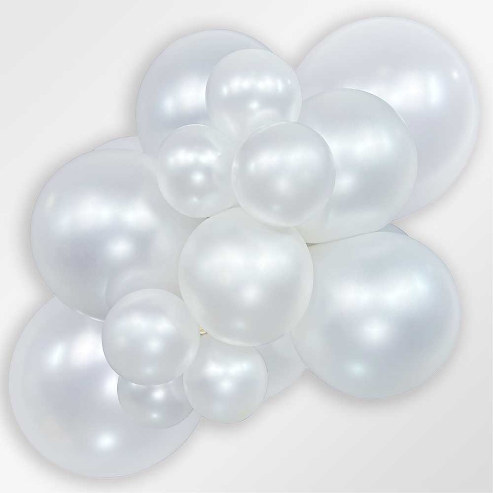 Latex Balloons 5 Inch Pearl White