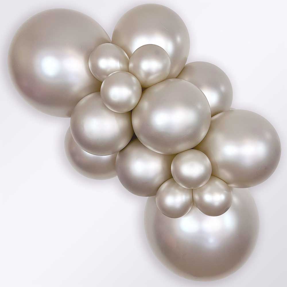 Latex Balloons 5 Inch Sempertex Silk Cream Pearl