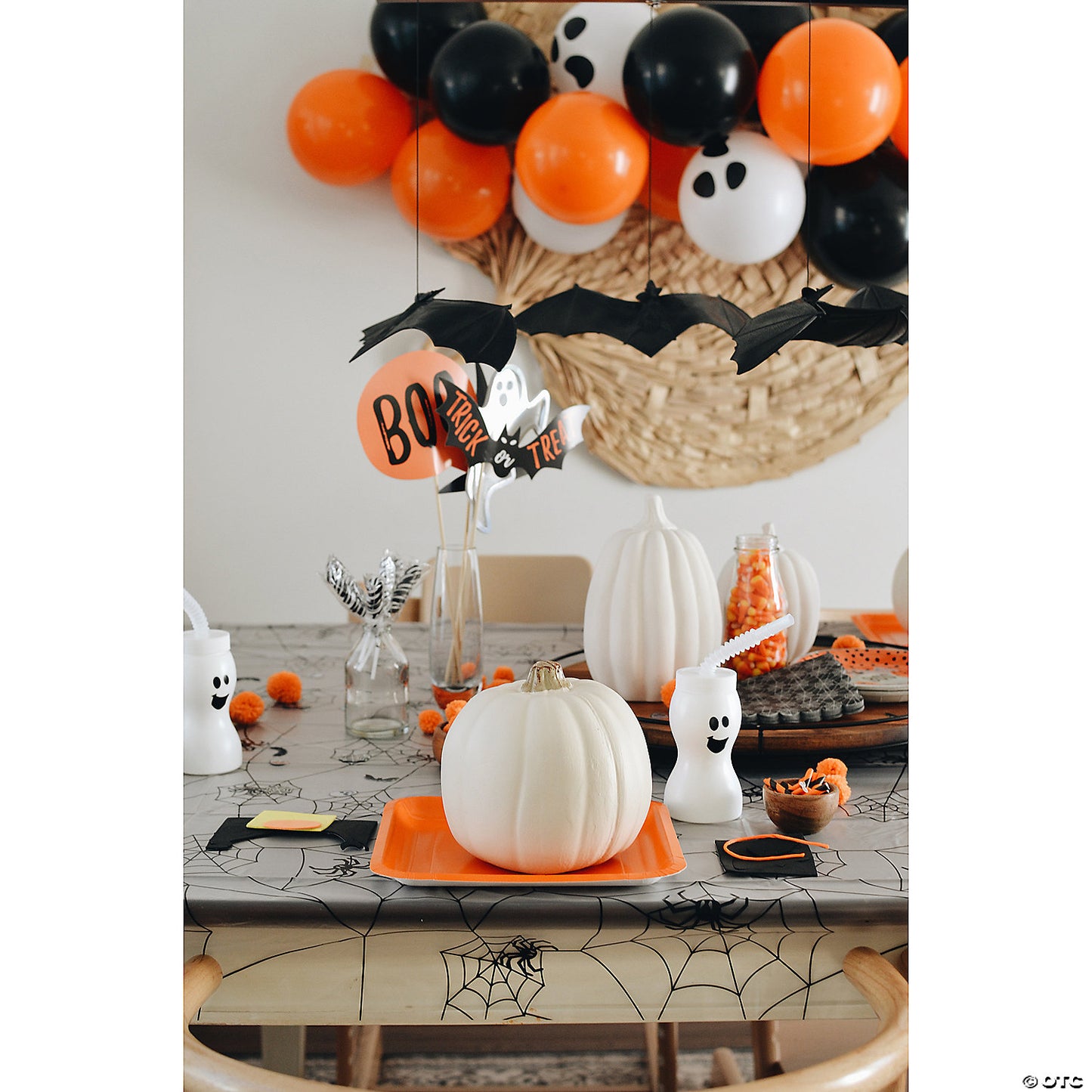 5" White Foam Craft Pumpkin | USA Decoration®