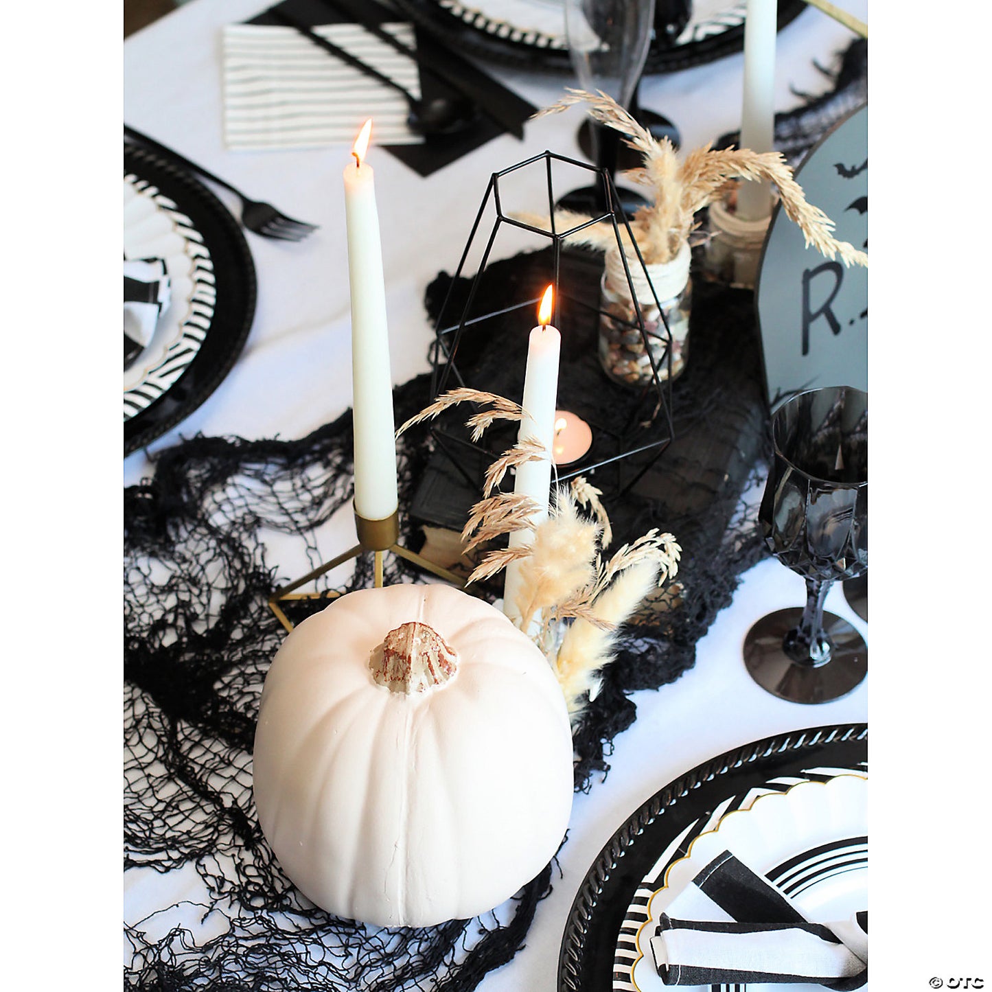 5" White Foam Craft Pumpkin | USA Decoration®