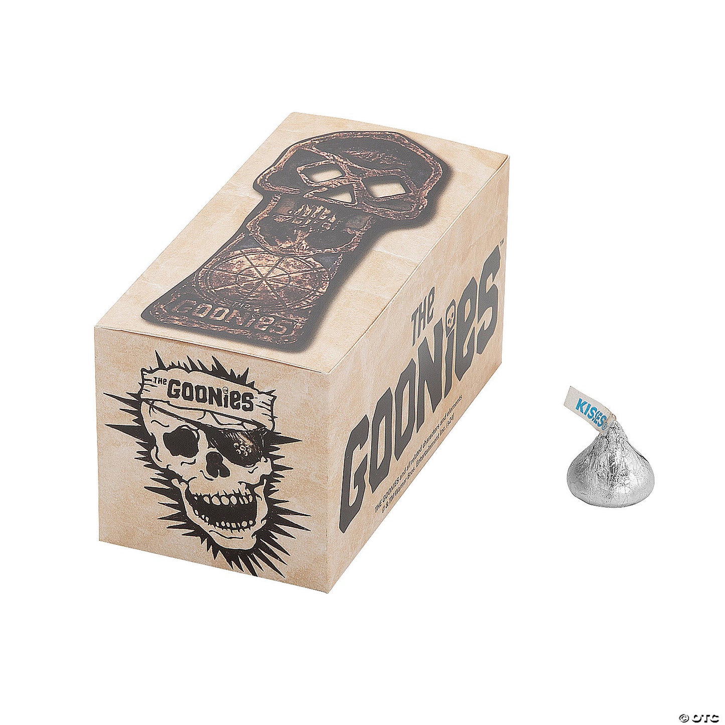 5" x 2 1/4" The Goonies™ Skeleton Key Cardstock Treat Boxes - 12 Pc. | USA Decoration®
