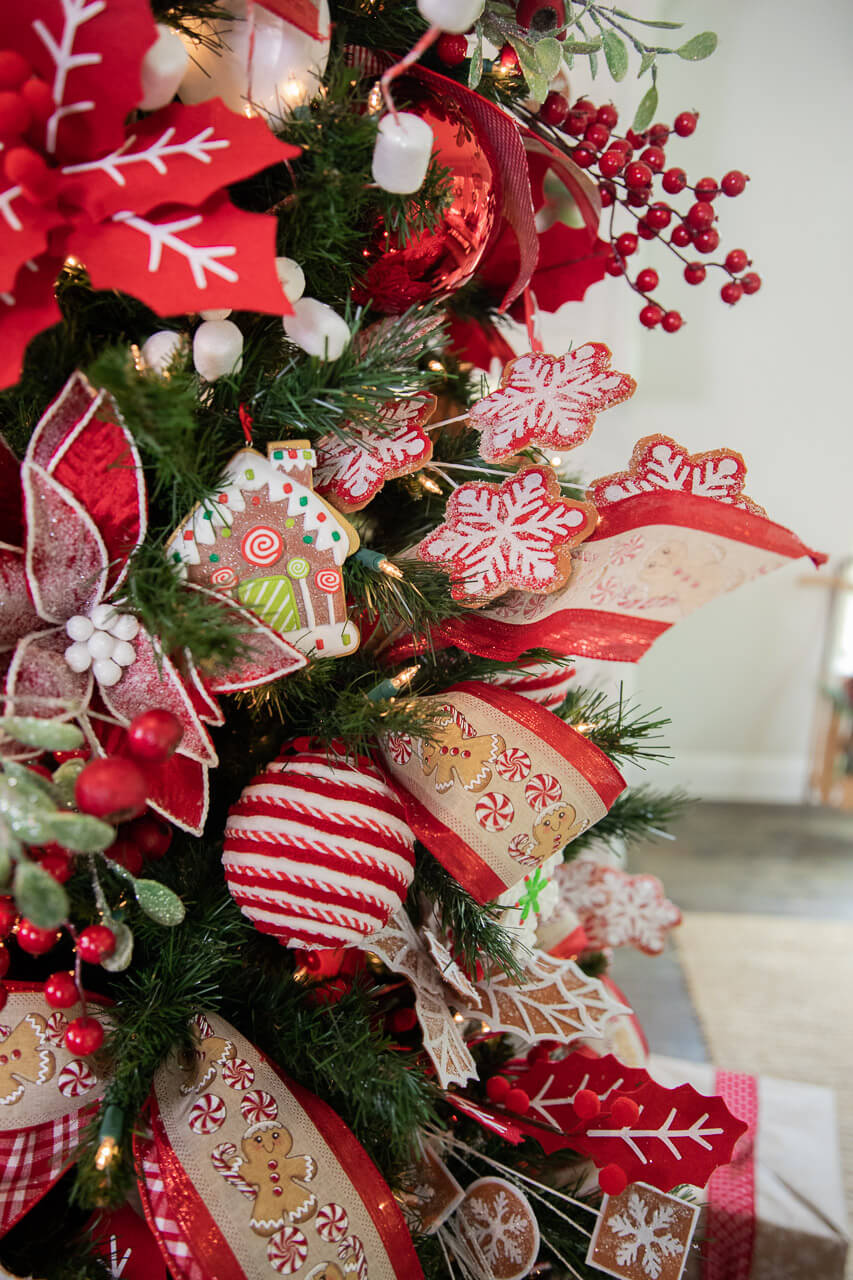 4” Peppermint Stripe Ball Ornament
