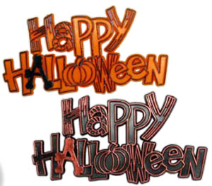 Happy Halloween Plaques- Asst