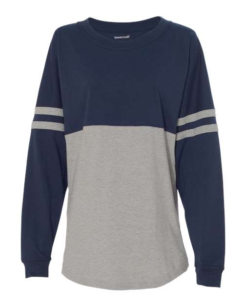 Women's Jersey Pom Pom Long Sleeve T-Shirt | USA Decoration