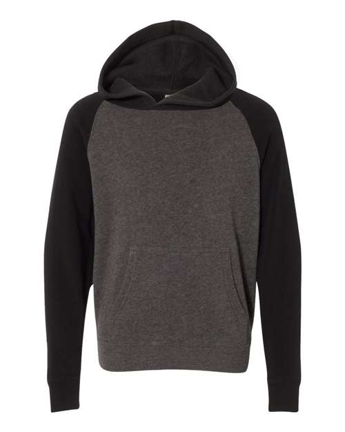 Youth Lightweight Special Blend Raglan Hooded Sweatshirt | USA Decoration