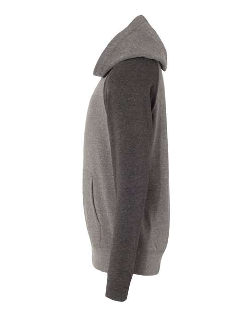 Youth Lightweight Special Blend Raglan Hooded Sweatshirt | USA Decoration