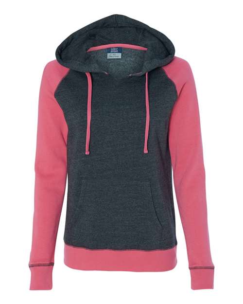 Women’s Harper Raglan Hooded Sweatshirt | USA Decoration