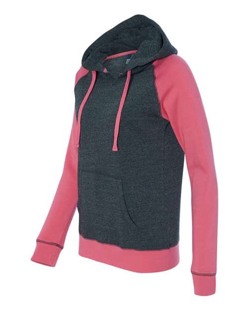 Women’s Harper Raglan Hooded Sweatshirt | USA Decoration