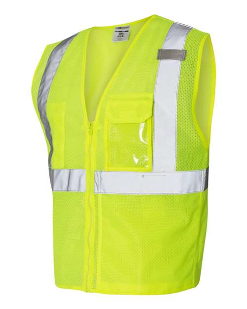 Clear ID Vest with Zipper Closure | USA Decoration