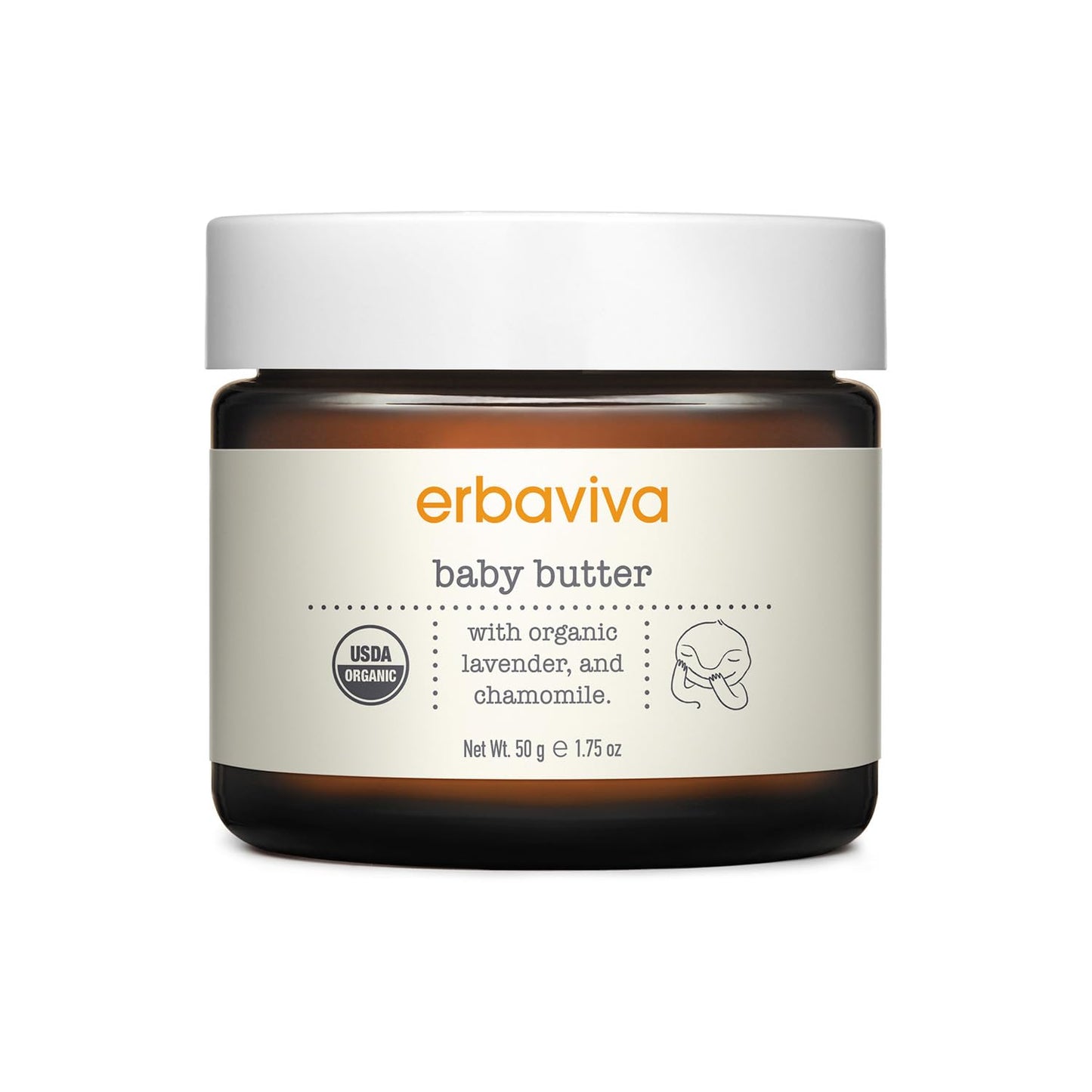 Organic Baby Butter Natural Moisturizer for Sensitive Skin 1.75 Oz