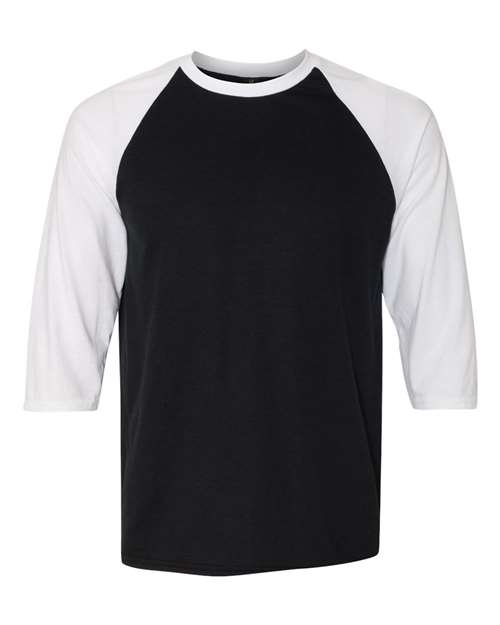 Triblend Raglan Three-Quarter Sleeve T-Shirt | USA Decoration