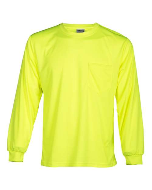 Microfiber Polyester Long Sleeve T-Shirt | USA Decoration