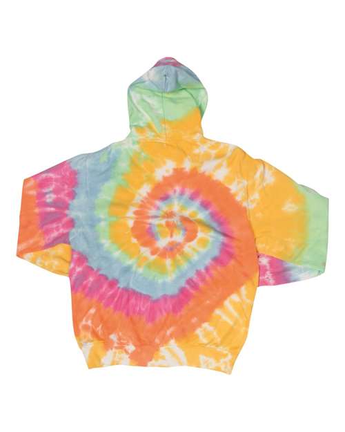 Multi-Color Spiral Tie-Dyed Hooded Sweatshirt | USA Decoration