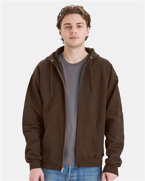 Ultimate Cotton® Full-Zip Hooded Sweatshirt | USA Decoration